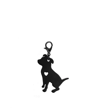 Pit Bulls Must koer võtmehoidja koos 11mm katmine salehomaari pannal joonis mõju Mood ehteid Võtmehoidjad aksessuaarid naistele