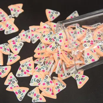 Pizza Kuu Star Rip Vikerkaar Kook Maja Kirss Karu Polymer Clay Viilud Värvikas Sprinkles jaoks Slimes Täites Telefoni Kest DIY