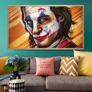 Plakatid Ja Pildid Filme Joker Silk Lõuendile Maali Seinale Kunsti Joker Killer Pilte Elutuba Kodu Kaunistamiseks
