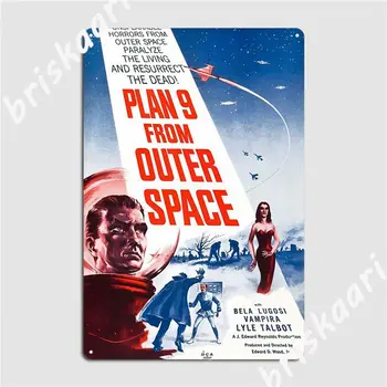 Plan 9 From Outer Space Metallist Märgid Klubi Club Baar Naljakas Laigud Tina märk Plakatid 116222