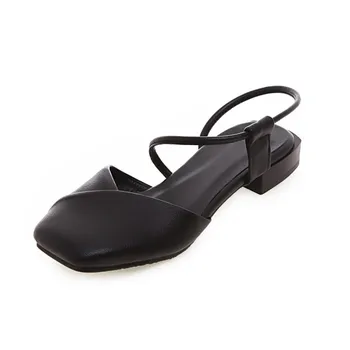 Plus Suurus 14 15 18 suve korter sandaalid daamid naiste kingad Ruut-rähn, madala kontsaga naiste kingad