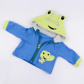 Poiss Cartoon Riided Komplekti Sobiks 17 tolline Uuestisündinud Baby Doll Poiss Krokodill Set Konn Ülikond Kolm rõivakomplekti Nukk Osad