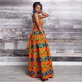 Pool Bankett Vestido Kleit Vintage Naiste Põranda-Pikkus-Aafrika Stiilis Riided Naiste Sünnipäeva Riided Boho 2021 Pulmad Kleidid 81671