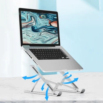 Portable Laptop Stand Reguleeritav 10 Käik Kõrgus ABS For Macbook Kokkupandav Toetuse Baasi Lauaarvuti Seista Omanik Sulg 71379