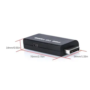 Portable PS2 HDMI-Audio-Video-Converter-Adapter HDMI AV Kaabel SONY PlayStation 2 Plug And Play Osad