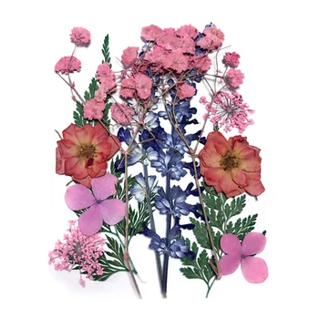 Pressitud Lille Segatud Kuivatatud Lilled Materjali DIY Aroomiteraapia Küünla õnnitluskaart Epoksü Käsitöö Kõrvarõngad BOM666
