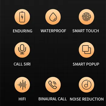 Pro6 Neljanda Põlvkonna Touch Juhtmeta Kõrvaklapid 5.0 Kõrvaklapid Handsfree Sport Laadimine Juhul, Telefonid, Kõrvaklapid