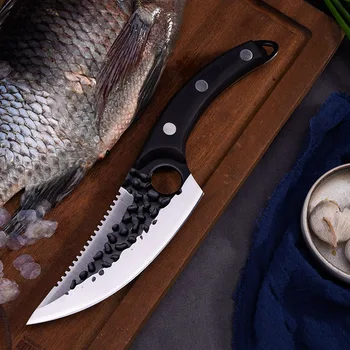 Professionaalne kala skaala nuga köök liha cleaver Käsitöö Köök Konditustamise Nuga Väljas Cooking Lõikur Lihunik Nuga