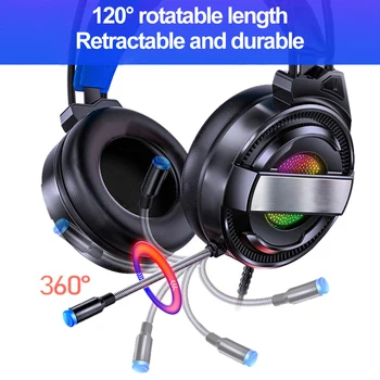 Professional Gaming Headset koos Surround Mikrofon Peakomplekti Mängija USB/3.5 mm Gaming Kõrvaklapid Bass Stereo PC Juhtmega Peakomplekt 2021