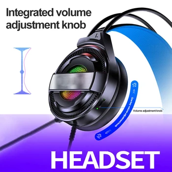 Professional Gaming Headset koos Surround Mikrofon Peakomplekti Mängija USB/3.5 mm Gaming Kõrvaklapid Bass Stereo PC Juhtmega Peakomplekt 2021