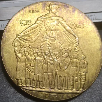 Pronksist Auhind, 1928. Tõsiselt osaleda Münchenis Baieri rahvapartei 10. aastapäeva Koopia Medal 45mm 9765