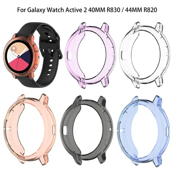 Protective case for Samsung Galaxy Vaadata Aktiivne 2 40MM / 44MM kvaliteetsest TPU kate slim Smart Watch kaitseraua kest R820 R830