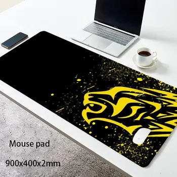 Punane Leopard-Excovip Extra Long Suur XL Mängimine Laua Mat Sile Pind mittelibiseva Kummist hiirepadi Mat Disainilahenduste Gamer mousepad 125650