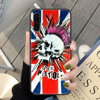 Punk Rock Telefon case For Samsung Galaxy A 3 5 7 8 10 20 21 30 40 50 51 70 71 E S 2016 2018 4G black 3D-cell kate luksus funda