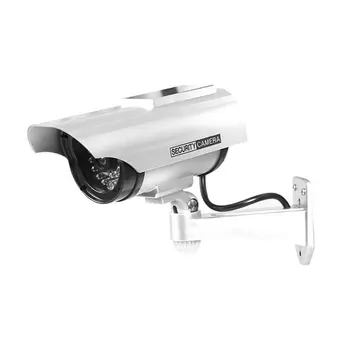 Päikeseenergia Näiv Kaamera Security Veekindel Võltsitud Kaamera Väljas Sise-Bullet LED Punane Tuli Jälgida CCTV Järelevalve Kaamera 76264