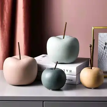 Põhjamaade Keraamiline Apple Kaunistused Loominguline Elutoamööbel Office Desktop Kapp Ekraan Kaunistused Koju Simulatsiooni Puu-Ornament