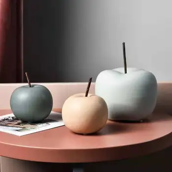 Põhjamaade Keraamiline Apple Kaunistused Loominguline Elutoamööbel Office Desktop Kapp Ekraan Kaunistused Koju Simulatsiooni Puu-Ornament