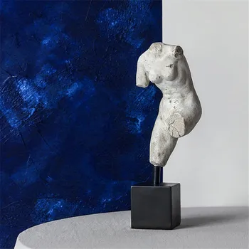 Põhjamaade Vana-Kreeka Poole-pikkus Joonis Kuju elutuba Teenetemärgi Tarvikud Kujukeste Home Decor Body Art Skulptuur 182123
