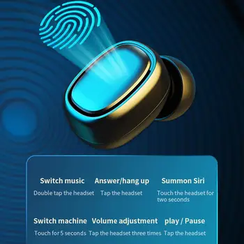 Pööratav Traadita Bluetooth-Kõrvaklapid Koos Laadimise Kasti CVC8.0 Touch Control Veekindel Muusika HiFi Juhtmeta Peakomplekti Tws Earbuds