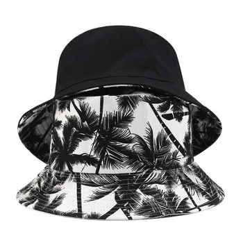 Pöörduv Kopp-Mütsid Unisex Trükkimine Päikesekaitsetoodete Mehed Naised Kalamees Kass Puuvill Mood Anti-sun Hip-Hop Panama Müts
