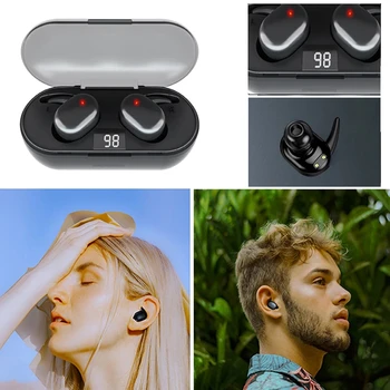 Q2 TWS Bluetooth kõrvaklapid 5.0 Juhtmeta Peakomplekti Elu Veekindel Sügav Bass Earbuds Tõsi, Traadita Stereo Kõrvaklappide Sport Kõrvaklapid