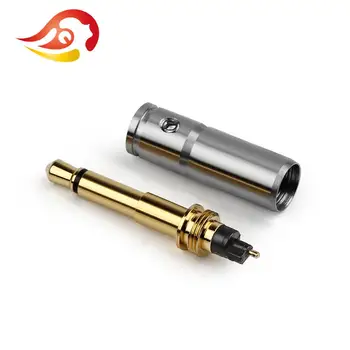 QYFANG 3,5 mm 2 Masti Metall Roostevabast Terasest Kest kullatud Adapter Kõrvaklappide Pistik Audio Jack Traat Ühenduspesa Kõrvaklappide MM400