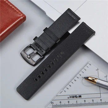 Quick Release Ehtne Nahk Watchband Samsung Galaxy Käik S3 Randmepaela jaoks Smartwatch Bänd 18mm 20 mm 22 mm 24 mm Vöö