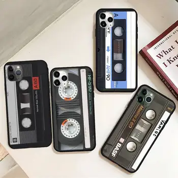 RETRO helikassett vintage Telefon Case for iPhone 11 12 mini pro XS MAX 8 7 6 6S Pluss X 5S SE 2020 XR
