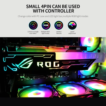 RGB25 RGB Graafika Kaardi Seista Graafika Kaart Toetab RGB Valguse Mõju 5V Suur 4Pin Toide Graafika Kaardi Omaniku