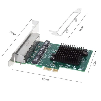 RTL8111G Gigabit Nelja-Port Network Card PCI-E X1 Gigabit Ethernet Server Adapter Võrgu Kaart