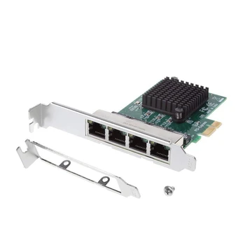 RTL8111G Gigabit Nelja-Port Network Card PCI-E X1 Gigabit Ethernet Server Adapter Võrgu Kaart