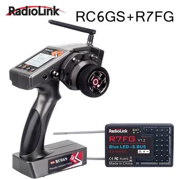 RadioLink RC6Gs 2.4 G 6CH saatja RC Auto Kontroller R7FG Gyro Vastuvõtja RC Auto Boat Aksessuaarid