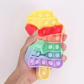 Rainbow Push Mull Fidget Meele Mänguasi Autism erivajadustega Fidget Pigistada Anti-stress Stress Tugilennujaamadena Mänguasjad Lastele lauamäng