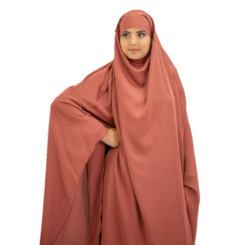 Ramadan Ühes Tükis Palve Abaya Kleit Jilbab Hijab Kleidid Seal Kaftan Kapuutsiga Rüü Headcover Kaua, Khimar Tagasihoidlik Islam Dubai Riided 193925