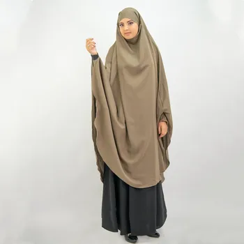 Ramadan Ühes Tükis Palve Abaya Kleit Jilbab Hijab Kleidid Seal Kaftan Kapuutsiga Rüü Headcover Kaua, Khimar Tagasihoidlik Islam Dubai Riided