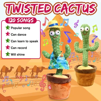 Raputades Tantsu Cactus Keerates Keha Laulu Palus Mänguasjad Elektroonilise Topiste Lastele Tüdrukud Poiste Beebi 165526