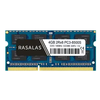 Rasalas Mälu RAM Sülearvuti DDR3 DDR3L 1,5 V 1.35 V 8500 10600 12800 1066 1333 1600 SODIMM 204pin Memoria RAM Sülearvuti CL7 CL9 CL11