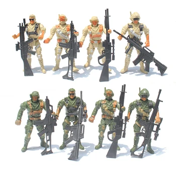 Relvi Ja Koer Sõdurid Ühine Vallas Erijõudude Sõdalased Õhusõiduki Seeria Mudel Mänguasi Poiss
