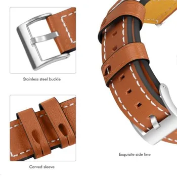 Replacement Genuine Leather Band Rihma Wristband Bracelet For Fitbit Versa/Versa 2 Lite Smart Watch Classical Leather Watch Band