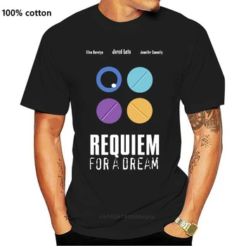 Requiem For A Dream V1 Plakat Dtg T-Särk Must Kõik Suurused S-3Xl Uus Naljakas Tee Särk