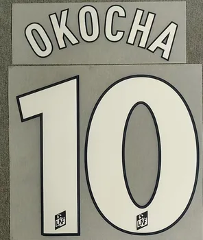 Retro 98-99 OKOCHA Nameset Kohandada mis Tahes Nimi, Number Trükkimine Jalgpall Plaaster Badge)