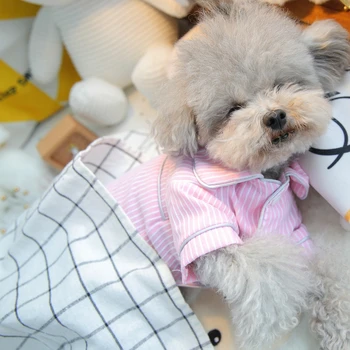 Riba Dog Pajamas Pet Clothes For Small Dog Puppies Animal Girl Boy Pet Lover Shirt Cat Costumes XS XL Summer Shirt Bichon Pugs