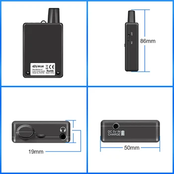 RichiTek walkie talkie kaks teed Seadmed 1 master saatja+1 slave saatja reisibüroo ratsutamine r