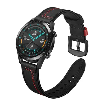 Rihma Samsung Watch 3 45/46 mm käik s3 piiril Ehtne Nahk correa Amazfit GTR 47mm käevõru HUAWEI vaadata GT2/2e/pro bänd