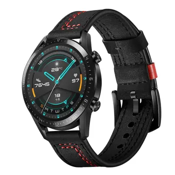 Rihma Samsung Watch 3 45/46 mm käik s3 piiril Ehtne Nahk correa Amazfit GTR 47mm käevõru HUAWEI vaadata GT2/2e/pro bänd