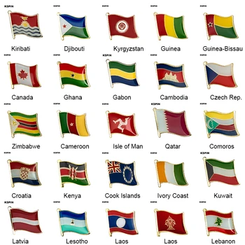 Riigi Lipu Embleem Lipu Sõle Riigi Lipu Rinnamikrofon Pin Rahvusvahelise Reisi Sõrmed Kogud