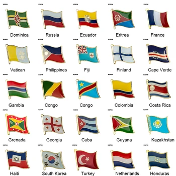 Riigi Lipu Embleem Lipu Sõle Riigi Lipu Rinnamikrofon Pin Rahvusvahelise Reisi Sõrmed Kogud