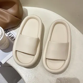 Rimocy Naiste Paksenema Pehme Ainus Suve Sussid 2021 (Solid Color Siseruumides Väljas Slaidid Naine Mugav Korter Platvorm Sandaalid