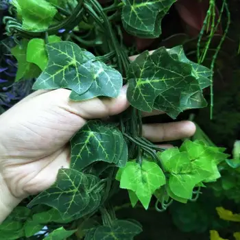 Roheline Kunstlik Lehed Taimede Viinapuu Pulmapidu Aed Aia Kaunistamiseks Rotangist Seina Riputamise Pugeja Ivy Vanik Home Decor