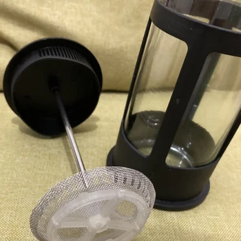 Roostevabast Terasest Klaasist Teekann Cafetiere prantsuse Kohv Tee Percolator Filter Vajutage Kolb 600ml Käsitsi Kohvi Espresso Maker Pott